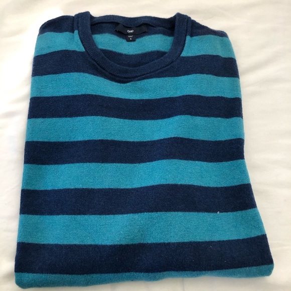 GAP Striped V-neck Sweater - Picture 1 of 3